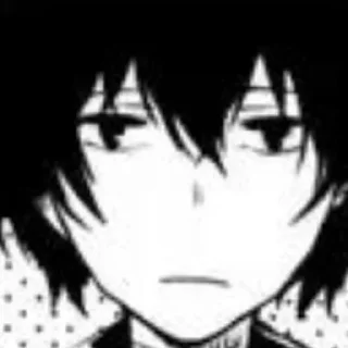 😐 emoji dazai ! ! Telegram sticker 1 of 66
