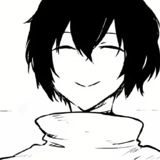 ☺️ emoji Dazai Osamu Telegram sticker 10 of 28