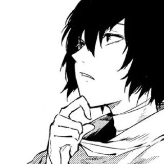 🤔 emoji Dazai Osamu Telegram sticker 15 of 28