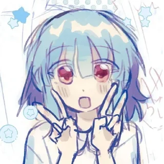 👄 emoji Natsu!!  (>⩊<) @Yushi_fucking_niko Telegram sticker 2 of 120