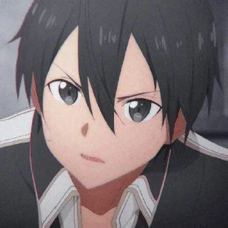 😧 emoji Kirito Telegram sticker 6 of 37