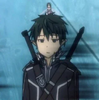 🙁 emoji Kirito Telegram sticker 23 of 37