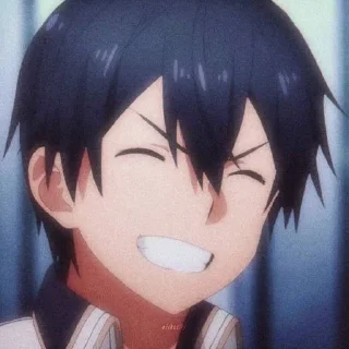 😁 emoji Kirito Telegram sticker 7 of 37