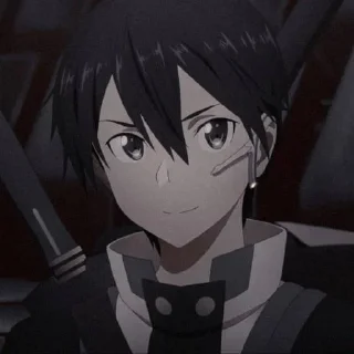 😕 emoji Kirito Telegram sticker 16 of 37