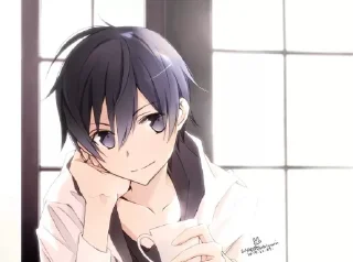 😋 emoji kirito) Telegram sticker 19 of 24