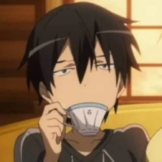😐 emoji Kirito Telegram sticker 12 of 37