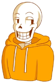 Sticker from Underswap Papyrus