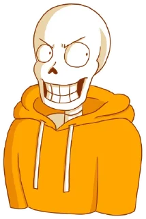 😠 emoji Underswap Papyrus Telegram sticker 6 of 20