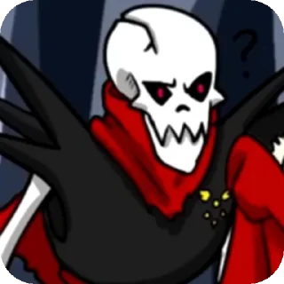 Sticker from Underfell papyrus