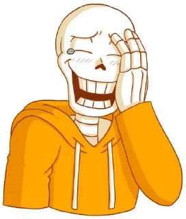 😂 emoji Underswap Papyrus Telegram sticker 16 of 20
