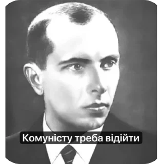 🫥 emoji Степан бандера Telegram sticker 7 of 13