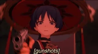 🔫 emoji Скарамучча ахуенный. Telegram sticker 22 of 116