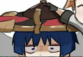 😐 emoji Скарамучча ахуенный. Telegram sticker 21 of 116