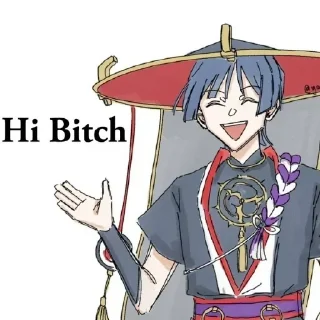 👋 emoji Скарамучча ахуенный. Telegram sticker 11 of 116