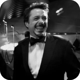👔 emoji Robert Downey Jr || МАДИ Telegram sticker 9 of 14