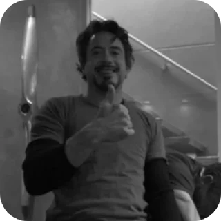 👍 emoji Robert Downey Jr || МАДИ Telegram sticker 5 of 14