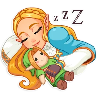😴 emoji The Legend of Zelda Telegram sticker 8 of 25