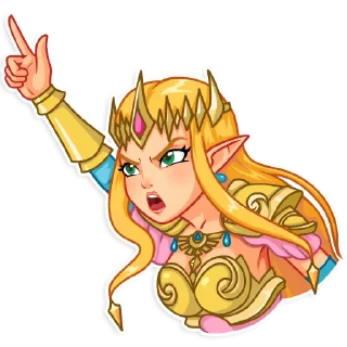 👆 emoji The Legend of Zelda Telegram sticker 10 of 25