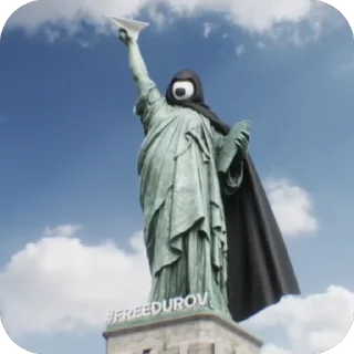 🫥 emoji #FREEDUROV - @freedurov_sticker Telegram sticker 10 of 34