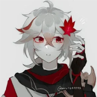 🍁 emoji Kazuha💕 Telegram sticker 15 of 120