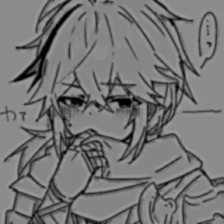 🖤 emoji KAEDAHARA KAZUHA Telegram sticker 5 of 64