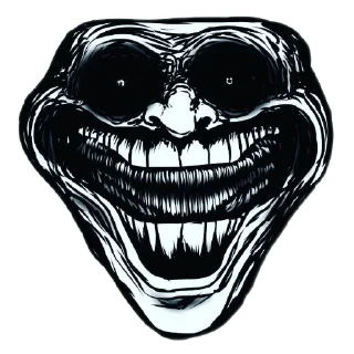 👄 emoji trollface creepy Telegram sticker 16 of 50