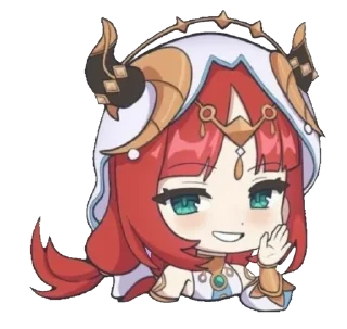 🌊 emoji Genshin impact Nilou @T11yvat Telegram sticker 5 of 13
