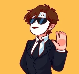 😎 emoji Tim, Toby and Slender core Telegram sticker 9 of 105