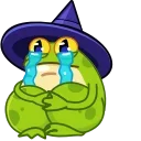 😭 emoji Frog Witch Telegram sticker 6 of 15