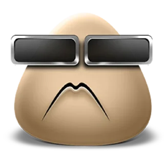 😟 emoji cool Telegram sticker 11 of 12