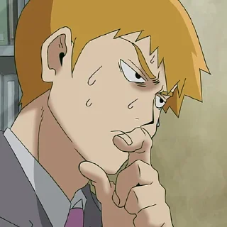 🍥 emoji Arataka Reigen by @diletantk0 Telegram sticker 23 of 120