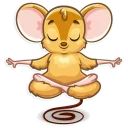 😌 emoji Arno the Mouse Telegram sticker 18 of 30