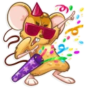 🎉 emoji Arno the Mouse Telegram sticker 22 of 30