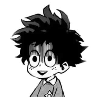 😨 emoji мидория изуку @stickers_evangelion Telegram sticker 20 of 65