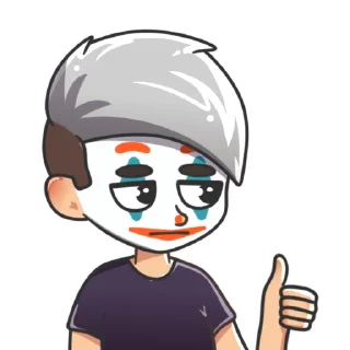 🤡 emoji MOKRIVSKYI by @vyacheslawwwww Telegram sticker 7 of 16