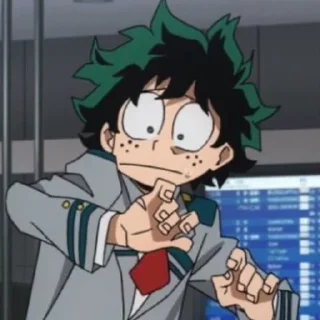 💚 emoji 💚~Изуку Мидория~💚 Telegram sticker 11 of 120