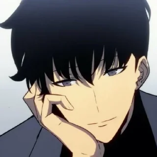 🖤 emoji Sung Jin-Woo by @Dante_Pon Telegram sticker 20 of 120