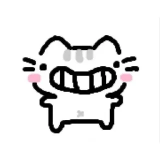 😁 emoji Doodle cat @anime4_arts Telegram sticker 14 of 56