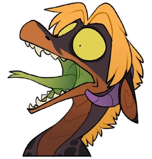😱 emoji Zazush the dragon Telegram sticker 19 of 41