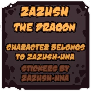 ✍️ emoji Zazush the dragon Telegram sticker 23 of 41