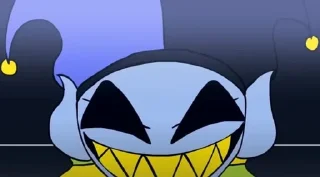 🌟 emoji Jevil VS Sans Telegram sticker 20 of 50