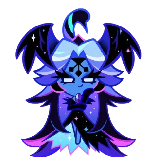 Sticker from black sugar swan cookie
