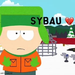🖕 emoji South Park Telegram sticker 3 of 120