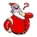 🤔 emoji Robo Santa Telegram sticker 13 of 25