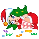 😖 emoji Santa Girl Telegram sticker 12 of 21