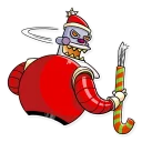 💀 emoji Robo Santa Telegram sticker 18 of 25