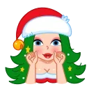 🤩 emoji Santa Girl Telegram sticker 7 of 21