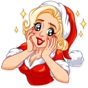 😳 emoji Santa Girl Telegram sticker 17 of 30