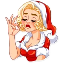 👌 emoji Santa Girl Telegram sticker 20 of 30
