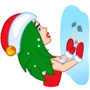 🤯 emoji Santa Girl Telegram sticker 20 of 21